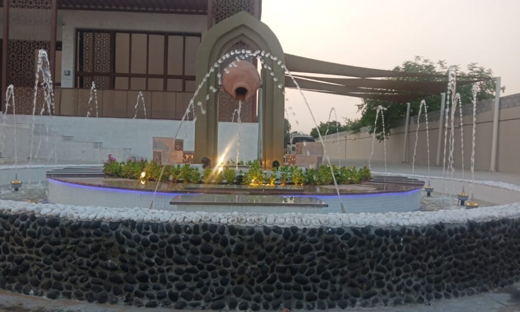 Water feature and water fountain in Dubai 